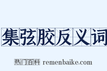 集弦胶反义词是什么意思的图片